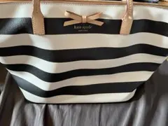 kate spade ストライプトートバッグ