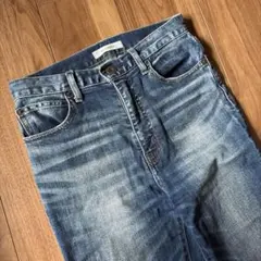 【美品】MOUSSY フレアデニム W25 美脚 ハイウエスト