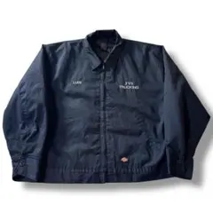 ディッキーズ アイゼンハワージャケット 中綿 ネイビー 企業 刺繍 古着 ワーク