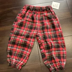 micorrid チェック柄 ロングパンツ レッドのサムネイル