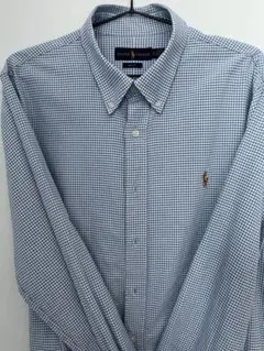 Ralph Lauren ラルフローレン長袖シャツ　ブルー　美品　 XLサイズ