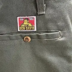 USA製 90s BEN DAVIS フリスコパンツ グリーン サイズ34