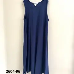シンプルTIME AND TRU ネイビー ノースリーブワンピース L