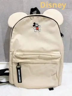 ★新品未使用★東京ディズニーリゾート ミッキーマウス ベージュリュック 耳つき