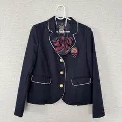 ピンクラテ 160cm ジャケット&リボン&エンブレルバッチ3点セット卒服