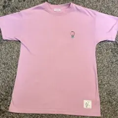 ピンク 半袖 Tシャツ ももぴー刺繍　ヤマハ