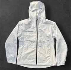 ミズノ フード付き ウィンドブレーカー 白　XL