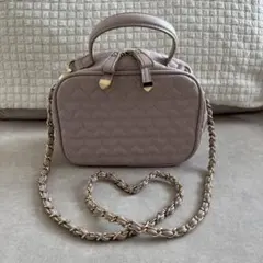 【MAJESTIC LEGON】ハートキルティングショルダーバッグ