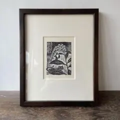 棟方志功　版画　板画　工芸　印刷　木版画印刷　うれしさの狐　25.7.10−1 棟方志功 版画 板画 工芸 印刷 木版画印刷 うれしさの狐 25.7.10−1