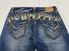 美品 archive REDPEPPER デニムパンツ W32 ウイング スカル - メルカリ
