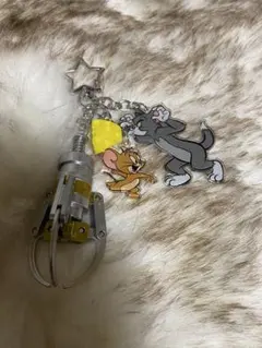 トムとジェリー クレーンゲーム キーホルダー　トムジェリ　アーム　ストラップのサムネイル