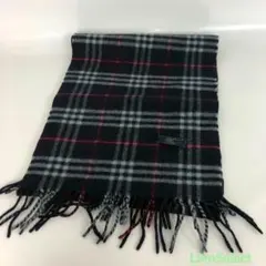 Burberry バーバリー マフラー ゴルフ チェック ネイビー 紺 希少のサムネイル