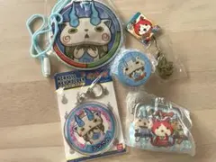 《新品》妖怪ウォッチ 　がま口　缶ケース　 ポーチ アクリルキーホルダー