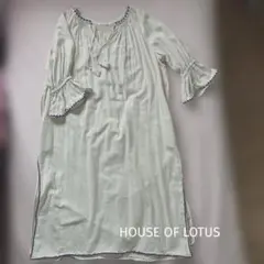 HOUSE OF LOTUS 刺繍入りロングワンピース