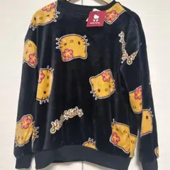 新品 しまむら ギャルキティ 日焼けキティ ルームウェア ボア トレーナー M