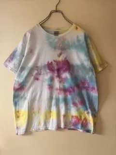 No.7018 GILDAN タイダイ染めTシャツ マルチカラー 古着のサムネイル