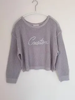 コード刺繍入りメッシュニット プロポーションボディドレッシング