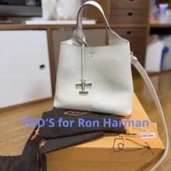 美品 ロンハーマン TOD'S T タイムレス レザー ショッピングバッグ ミニのサムネイル