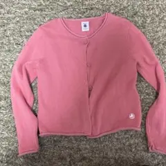 PETIT BATEAU ピンク カーディガン 6ans/116cm