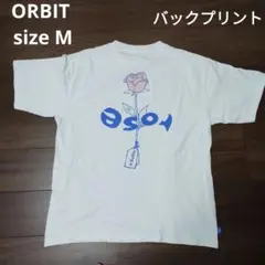 古着 ORBIT 半袖Tシャツ バックプリント ホワイト Mサイズのサムネイル