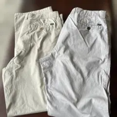 アイボリー グレー チノパン 2点セット 大きい方用