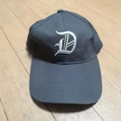 ストリート グレー刺繍ロゴベースボールキャップ