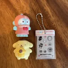 サンリオキャラクターズ ポムポムプリン　ハンギョドン　バットバツ丸