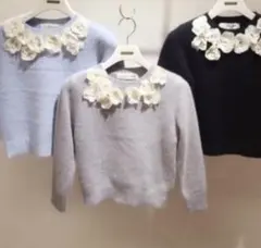 花柄セーター