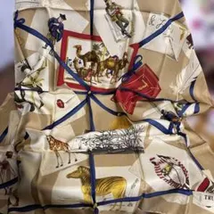 TRUSSARDI シルクスカーフ 動物プリント