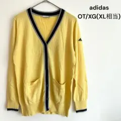 アディダス　adidas Vネックカーディガン　長袖　イエロー　OT XL相当のサムネイル
