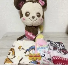 ディズニーグッズ6点セット ぬいぐるみ ハンカチ クリップ まとめ売り