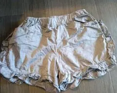 Bebe フリル付きグレー半ズボン150