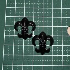 デコパーツ ネイルパーツ クロスパーツ ユリ カボション