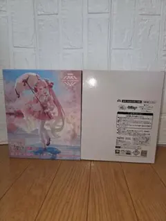 桜ミク AMP+ フィギュア桜ドレスver.　通常&タイクレ限定セット