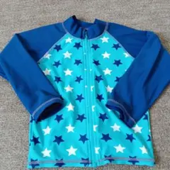 子供ラッシュガード100 ブルー系星柄