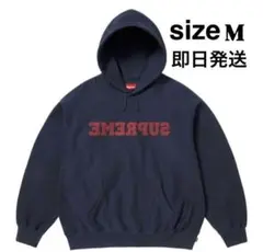 Supreme ネイビー フード付きパーカー