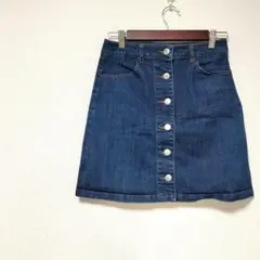 美品☆【ローリーズファーム】台形デニムタイトスカート　Lサイズ 420