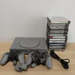 【ジャンク】PlayStation 初代 本体＋ソフト14本
