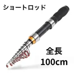 얼음낚시, 콤팩트로드, 숏로드, 블랙, 스캐빈징, 낚시, 블랙, 100cm