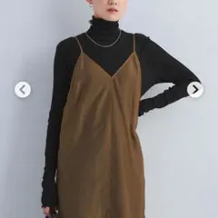 グリーレーベルリラクシング　ハイツイストリブタートルネックカットソー