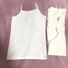 美品　ユニクロ　エアリズム　キャミソール　110 白　4枚セット