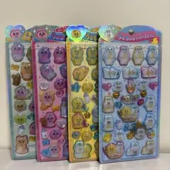 【国内正規品】うるちゅるポップシール　んぽちゃむ　おぱんちゅうさぎ　4種セット