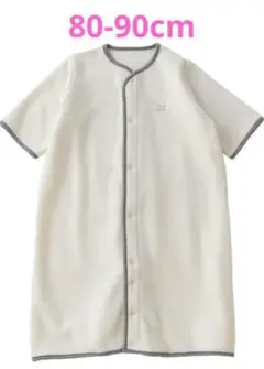 エンジェリーベ ベビー スリーパー 2WAY フリース 80-90 オフホワイト