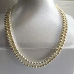 ☆最終値下げ　パール ロング ネックレス　117cm　1連〜3連アレンジ可能