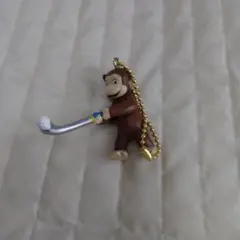 おさるのジョージ ゴルフボールチェーン カプセルトイ