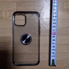 iPhone 12 Pro Max ケース クリア リング付き