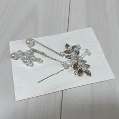 ホワイト系 髪飾り ヘアアクセサリー