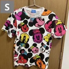 ディズニーランド　tシャツ　ミニー　Sサイズ 限定　総柄　ティシャツ