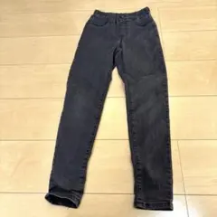【美品】GUキッズデニムパンツ130cm