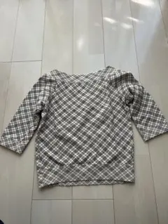 Burberry ブルーレーベル　チェック五分袖 トップス M